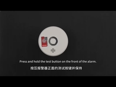 Applicazione dell'allarme antincendio in video di funzionamento, in casa e in altri luoghi