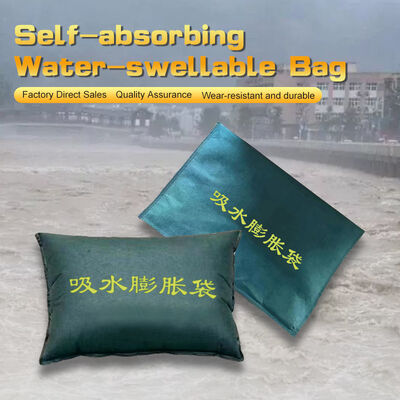 Water Activated Self-Inflating Flood Barrier Bag, 60x40cm Rapid Expansion Sandbag for Emergency Flood Control Garage Basement