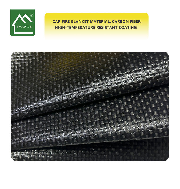 Car Carbon Fiber Black Fire Extinguisher Blanket Custom