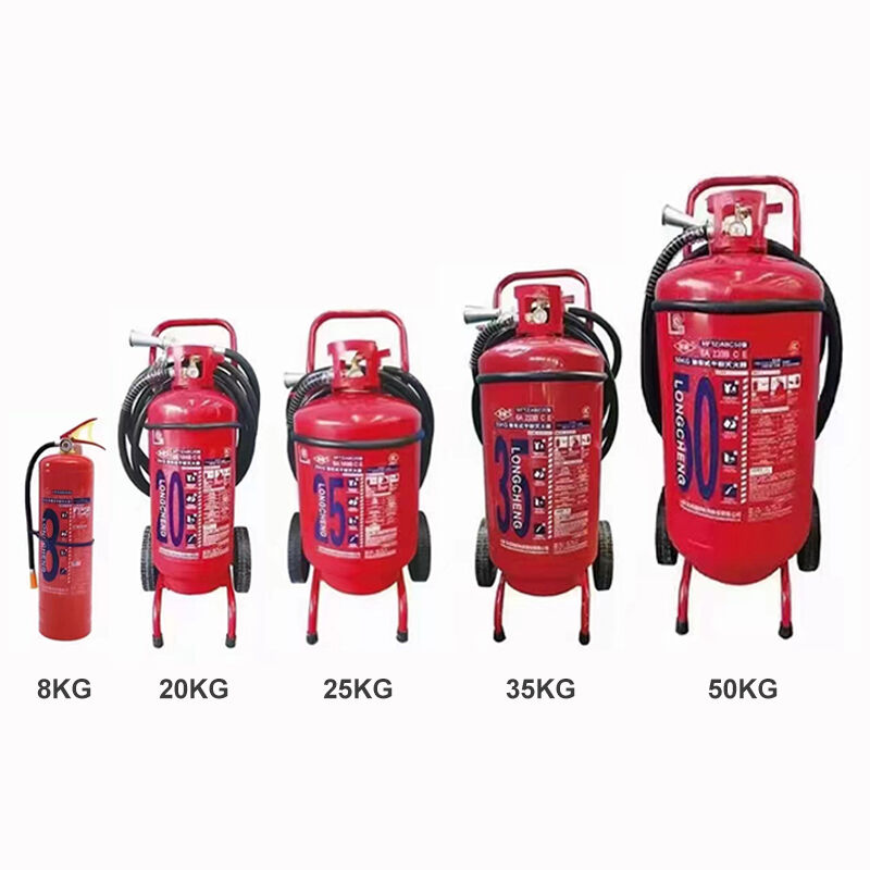 4 kilograms of dry powder fire extinguisher - suitable for extinguishing A and B type fires