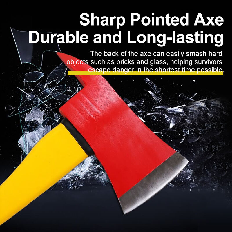 American Sharp Axe Professional High-Quality Firefighter Rescue Axe With Fiberglass Handle