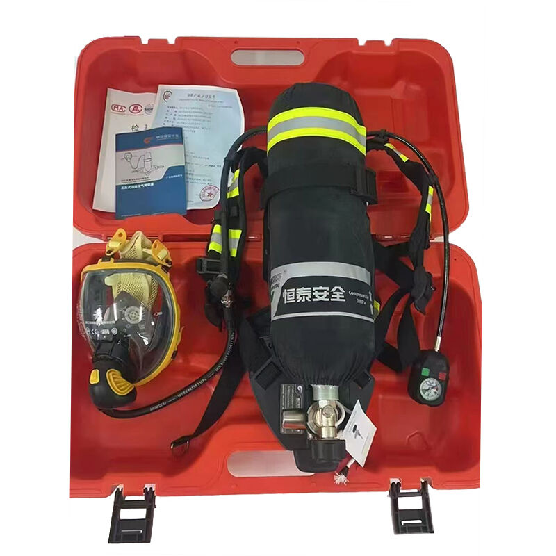 Positive Pressure Firefighting Air Respirator RHZK6.8/B Carbon Fiber 6.8L Breathing Apparatus For Industrial Fire Rescue Emergency Response