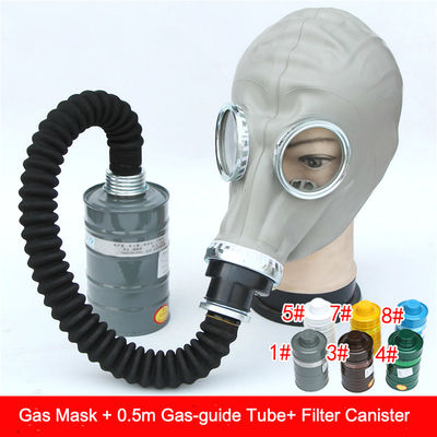 Maschera a gas per respiratori a viso intero con doppi filtri