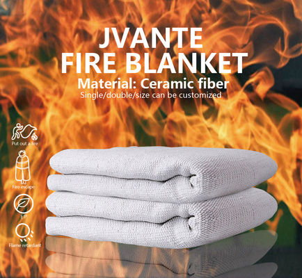 Copertura antincendio in fibra ceramica Jvante 1m*2m 2m*2m o customizabile Copertura antincendio in fibra ceramica ad alta temperatura