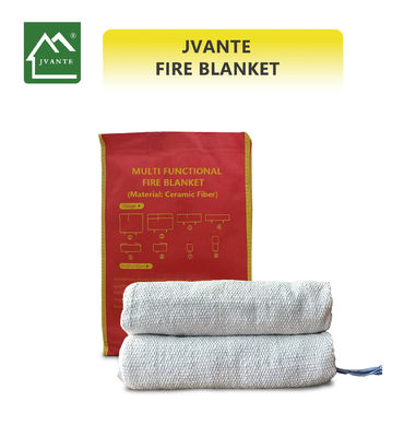 Copertura antincendio in fibra ceramica Jvante 1m*2m 2m*2m o customizabile Copertura antincendio in fibra ceramica ad alta temperatura