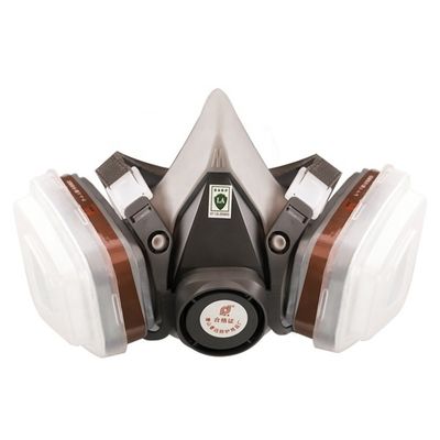 Maschera a gas KN95 semi-face riutilizzabile Respiratore assorbente polvere con filtrazione dell'aria