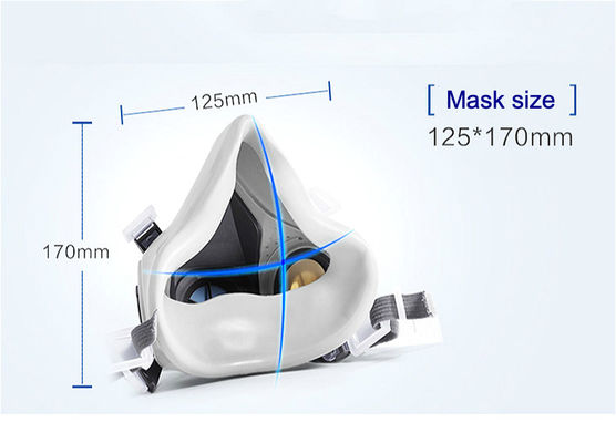 Maschera a gas KN95 semi-face riutilizzabile Respiratore assorbente polvere con filtrazione dell'aria