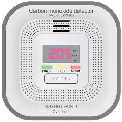 LZ-2902 allarme monossido di carbonio Fornitura di alimentazione: DC 3V (batteria non sostitutiva) Tipo di sensore: sensore di monossido di carbonio Figaro