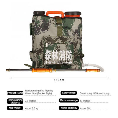 Zaino Pompa Antincendio a Pistone 20L Spruzzatore Portatile Antincendio